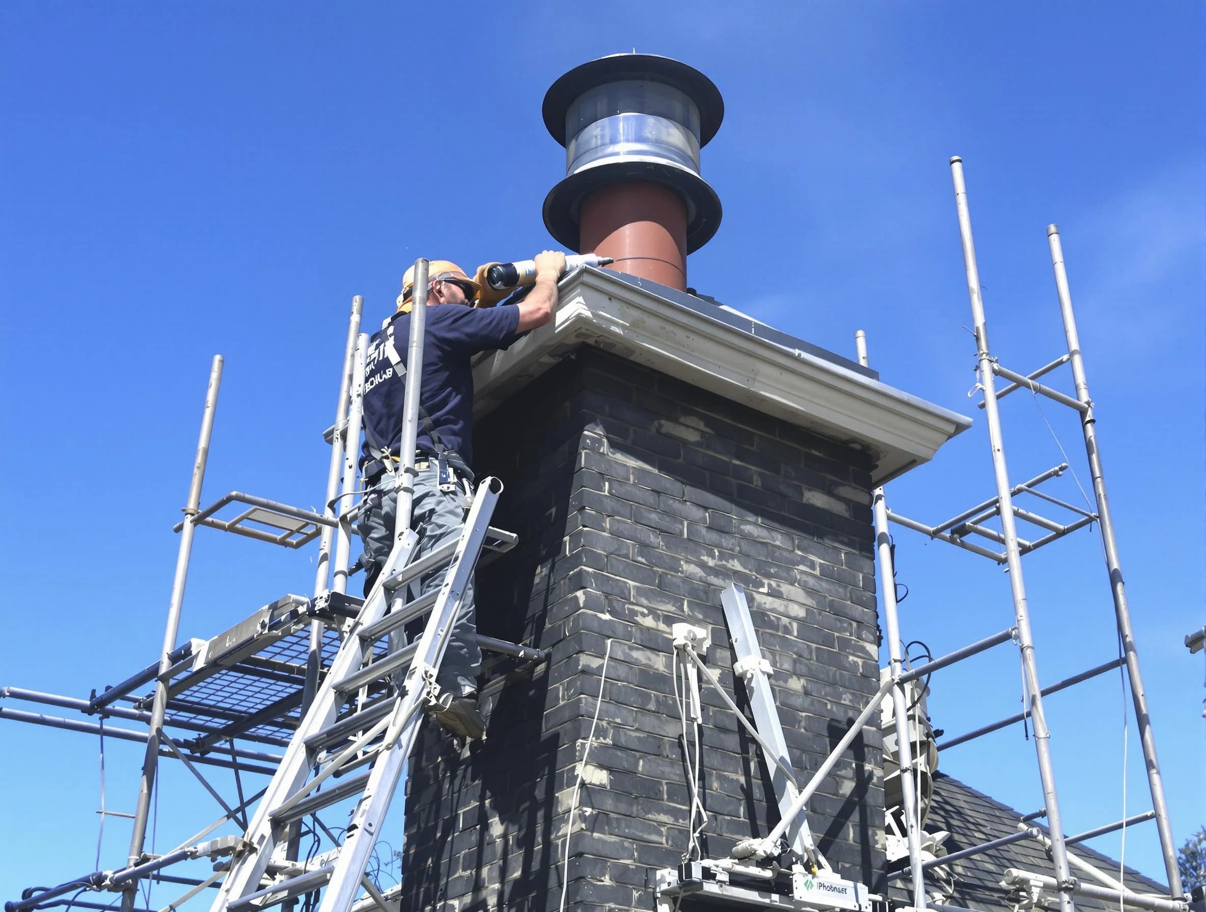 Sturdy chimney crown finished by North Plainfield Chimney Sweep in North Plainfield, NJ