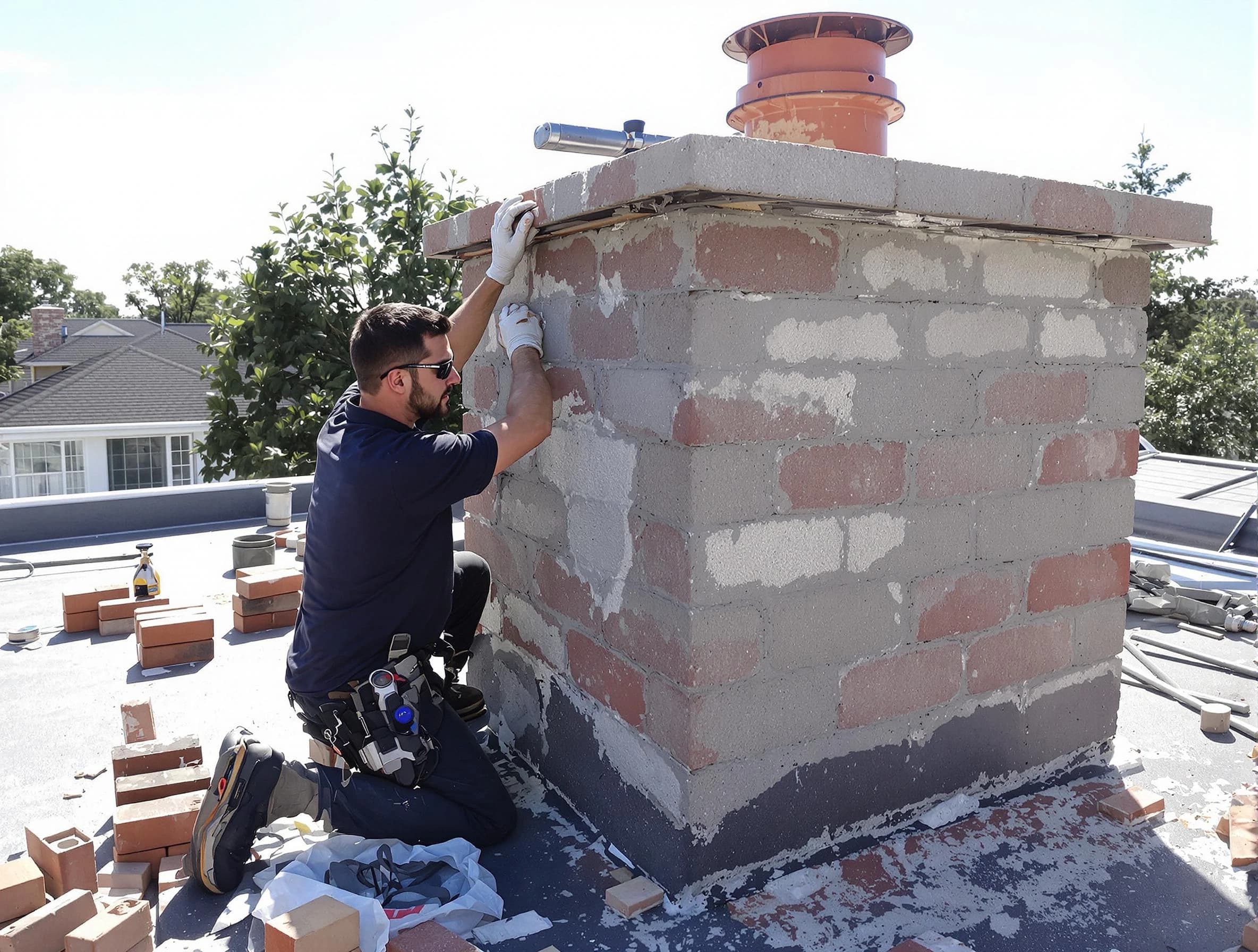 Advanced chimney repair process by North Plainfield Chimney Sweep in North Plainfield, NJ