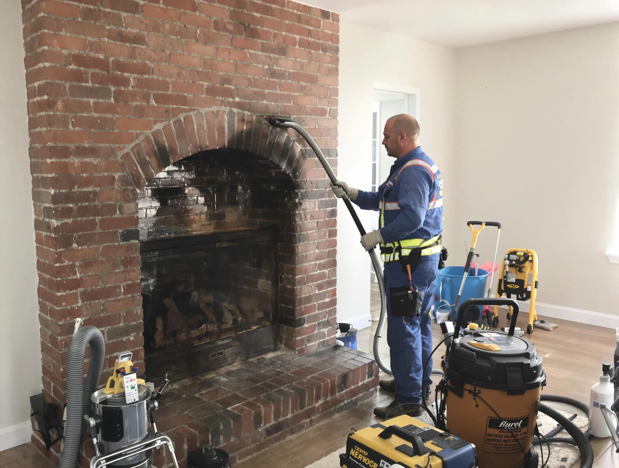 North Plainfield Chimney Sweep expert performing detailed chimney sweep in North Plainfield, NJ