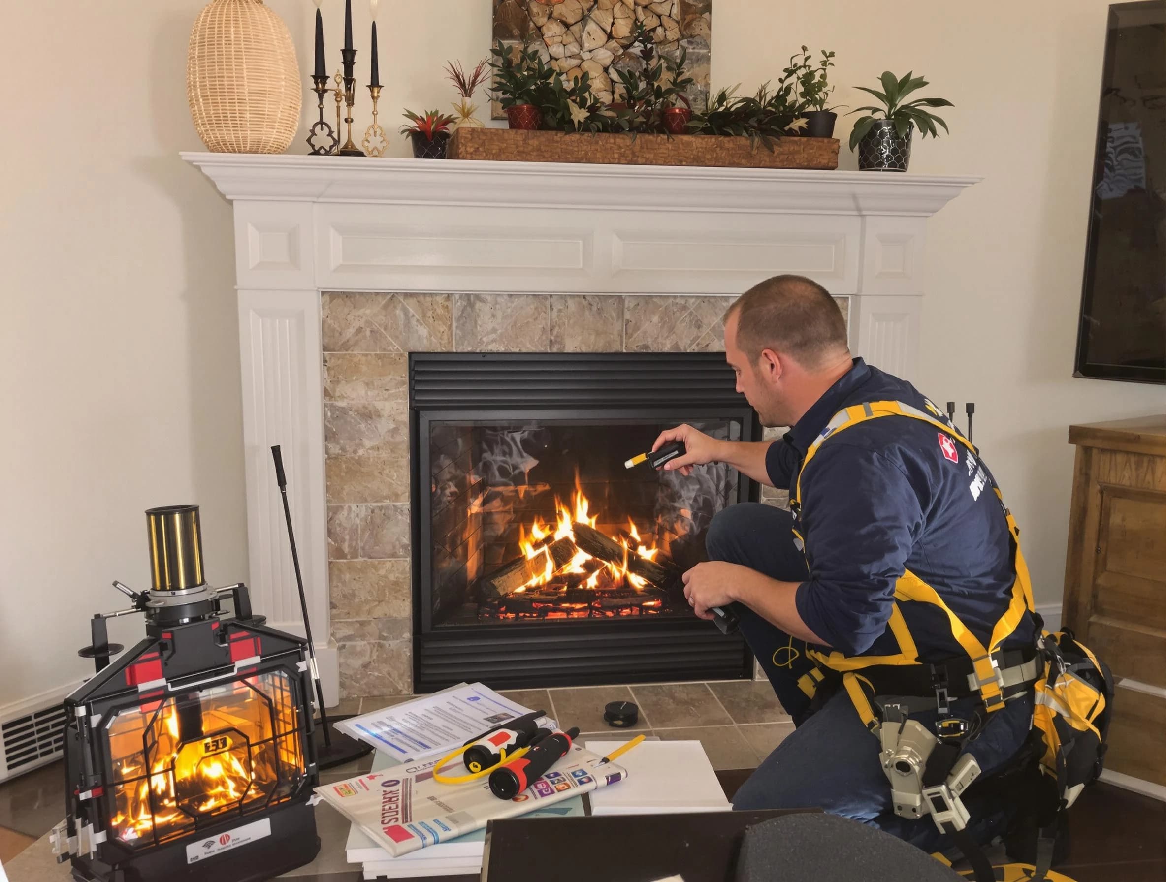 Safety-focused fireplace inspection by North Plainfield Chimney Sweep in North Plainfield, NJ